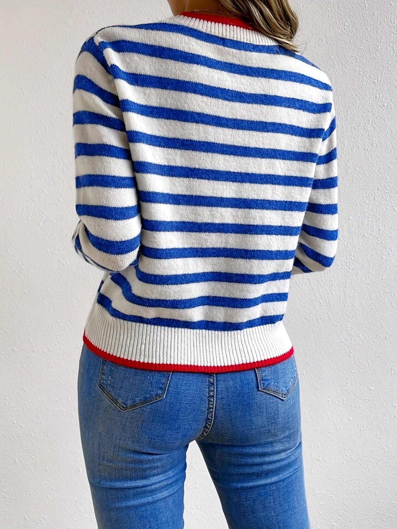 Striped Crew Neck Sweater