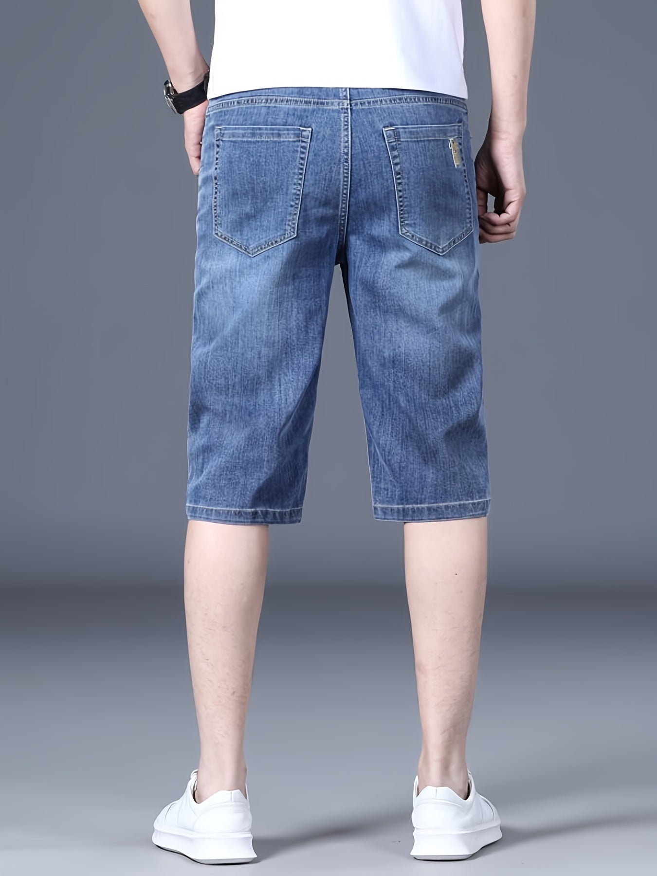 Mittellange Jeansshorts für Herren