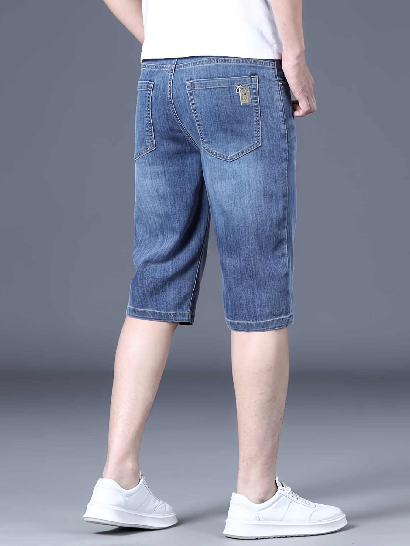 Mittellange Jeansshorts für Herren