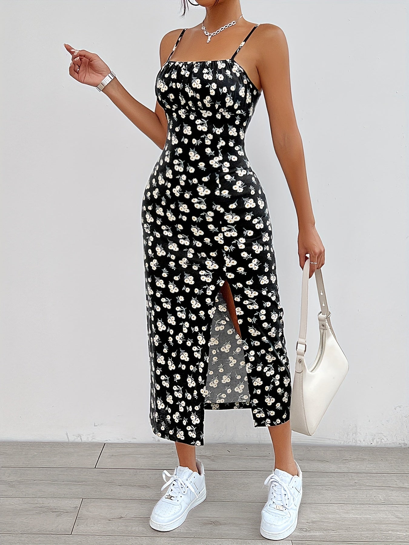 Floral print cami dress