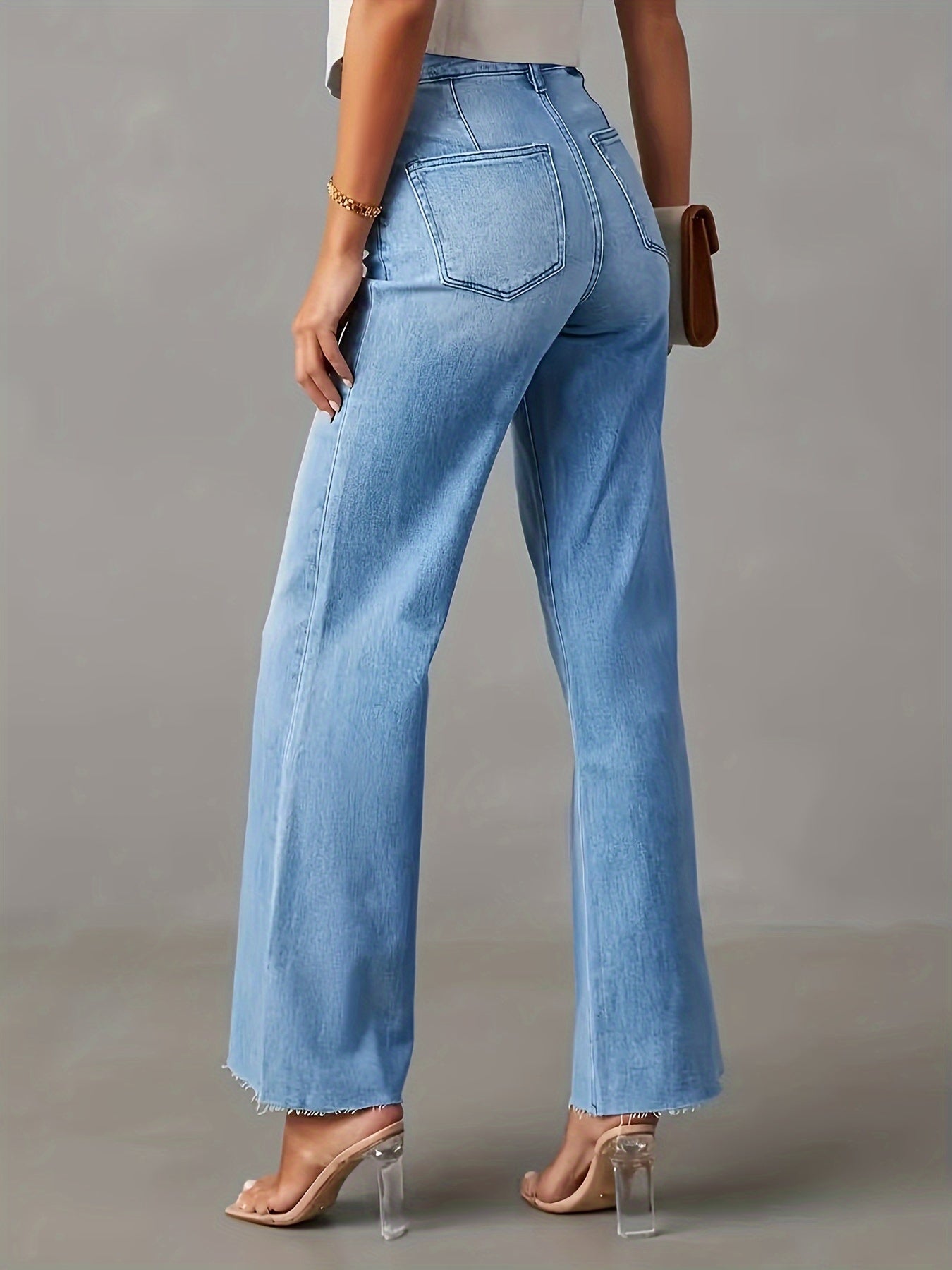 Trendy comfort baggy jeans