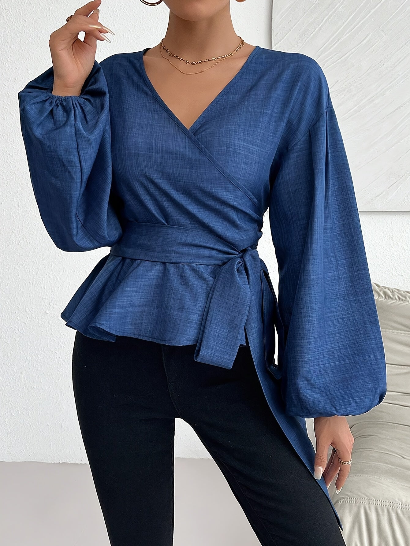 Elegant Cross Blouse