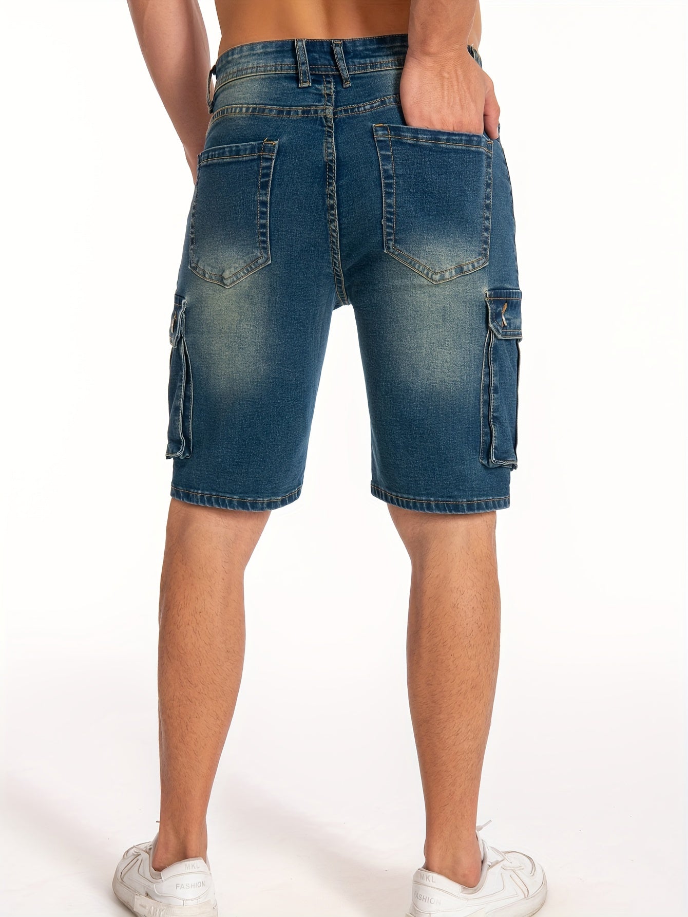 Vintage denim shorts for men