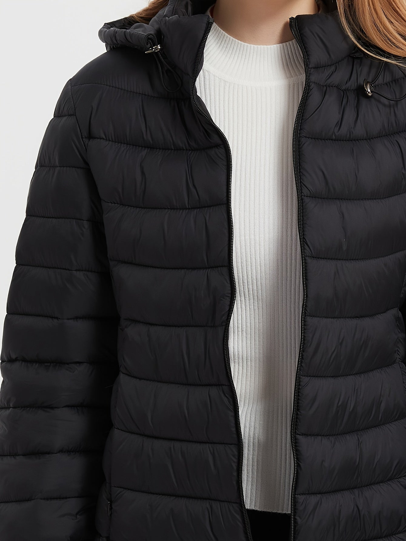 Hooded quilted jacket