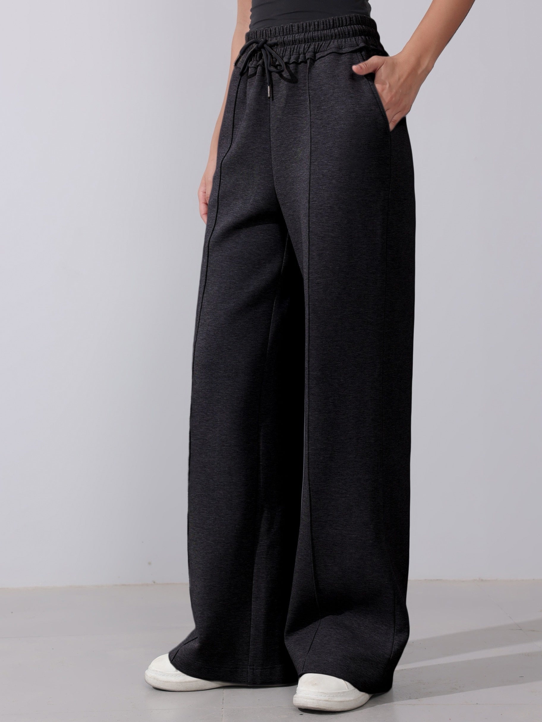 Casual Cotton Piping Trousers