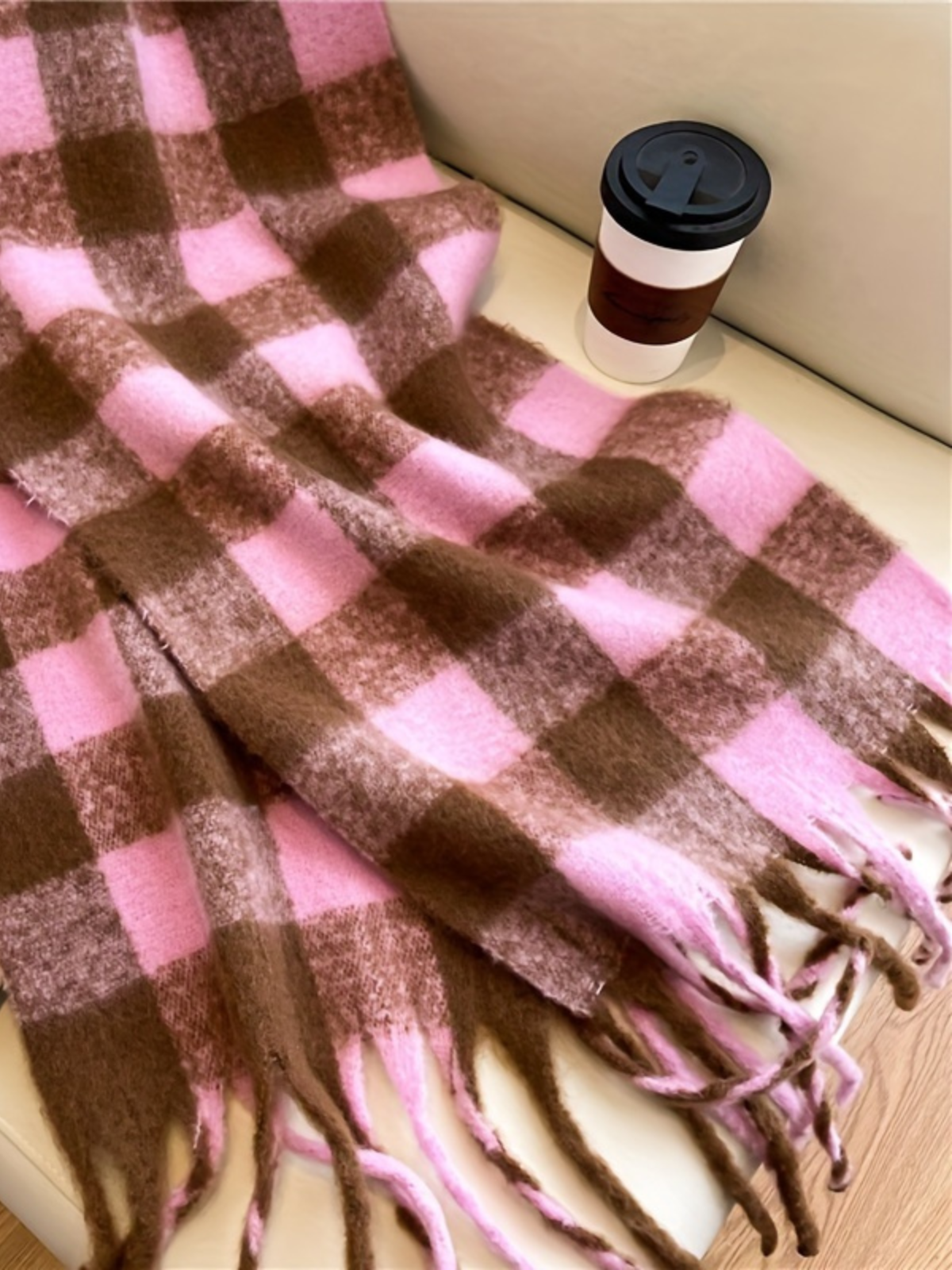 Vintage Check Cozy Scarf