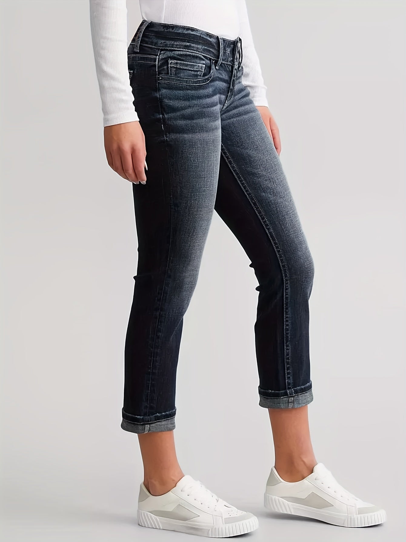 High Waist Capri Jeans | Retro Style