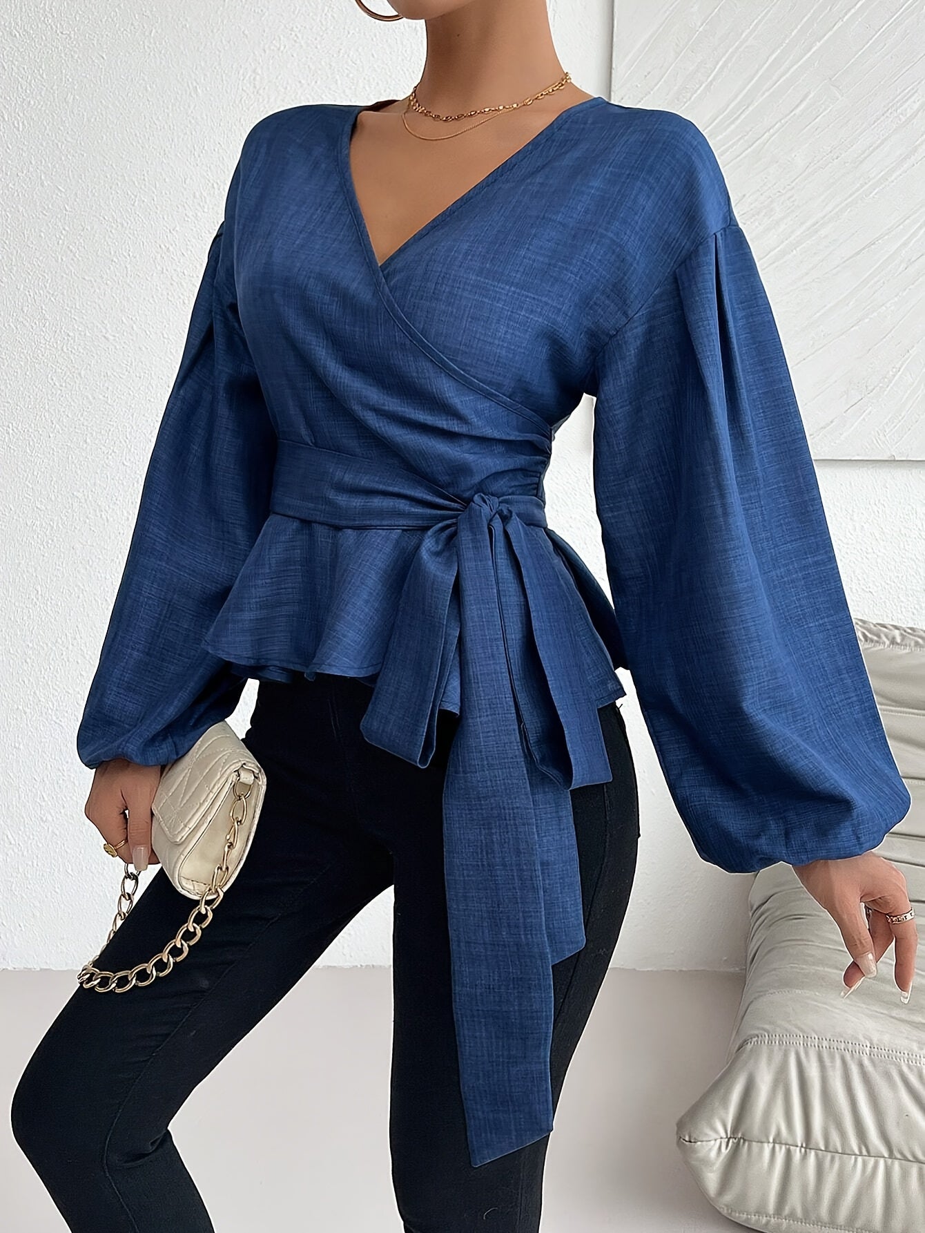 Elegant Cross Blouse