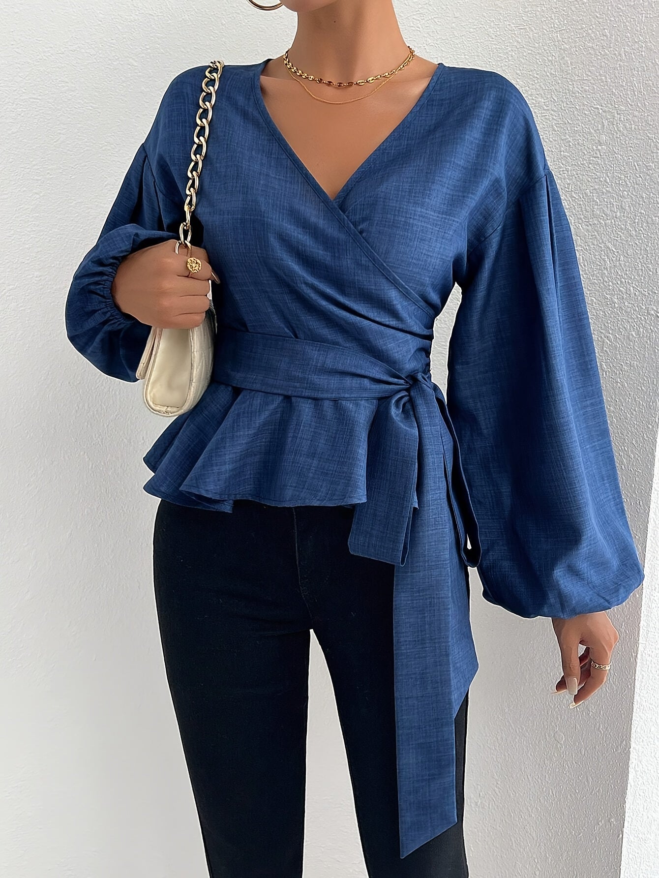 Elegant Cross Blouse