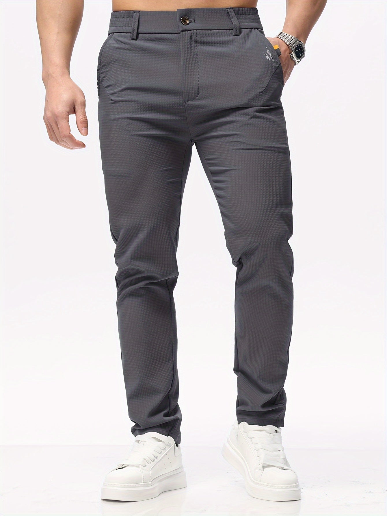 Slim fit trousers for men