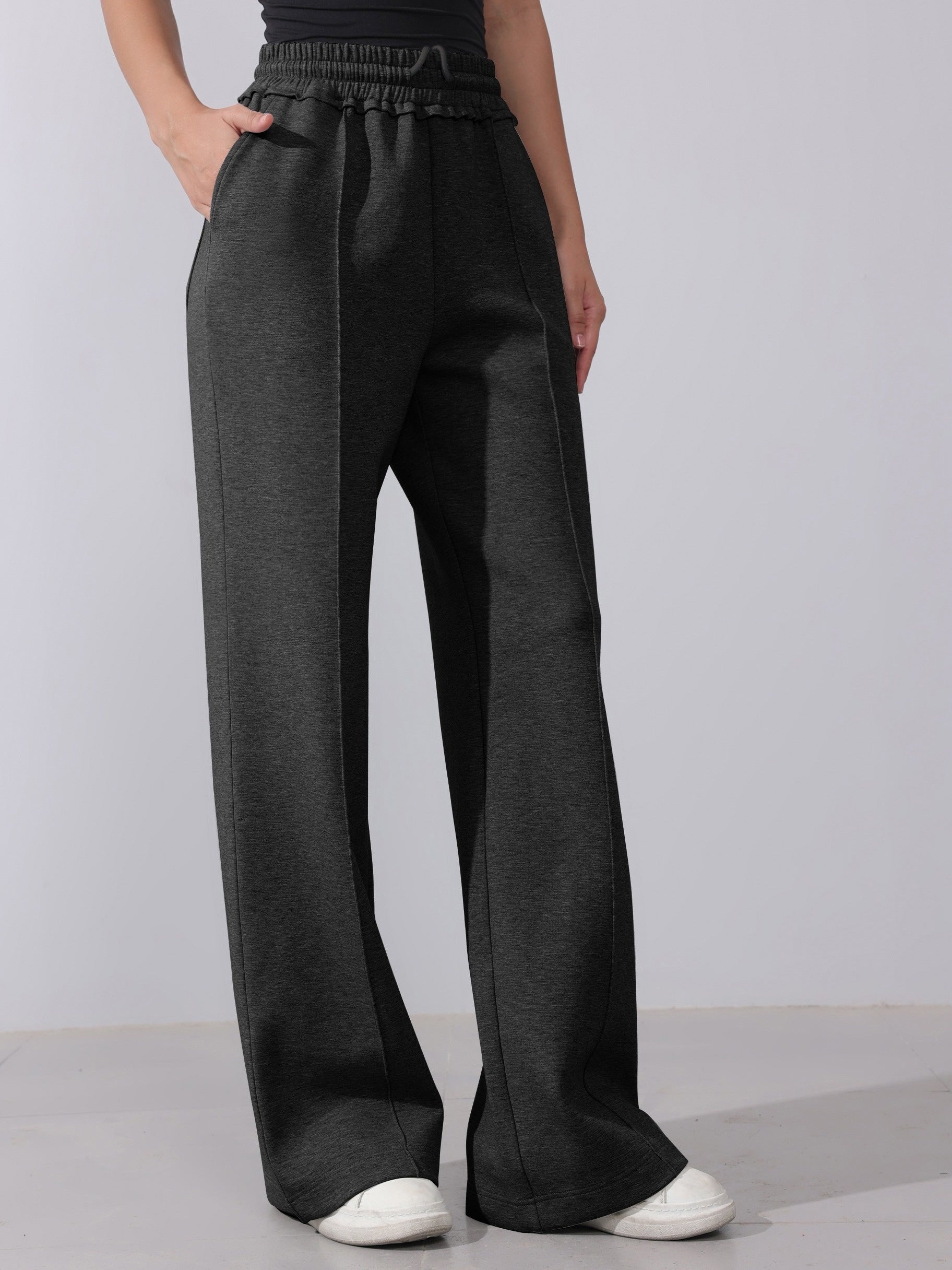 Casual Cotton Piping Trousers