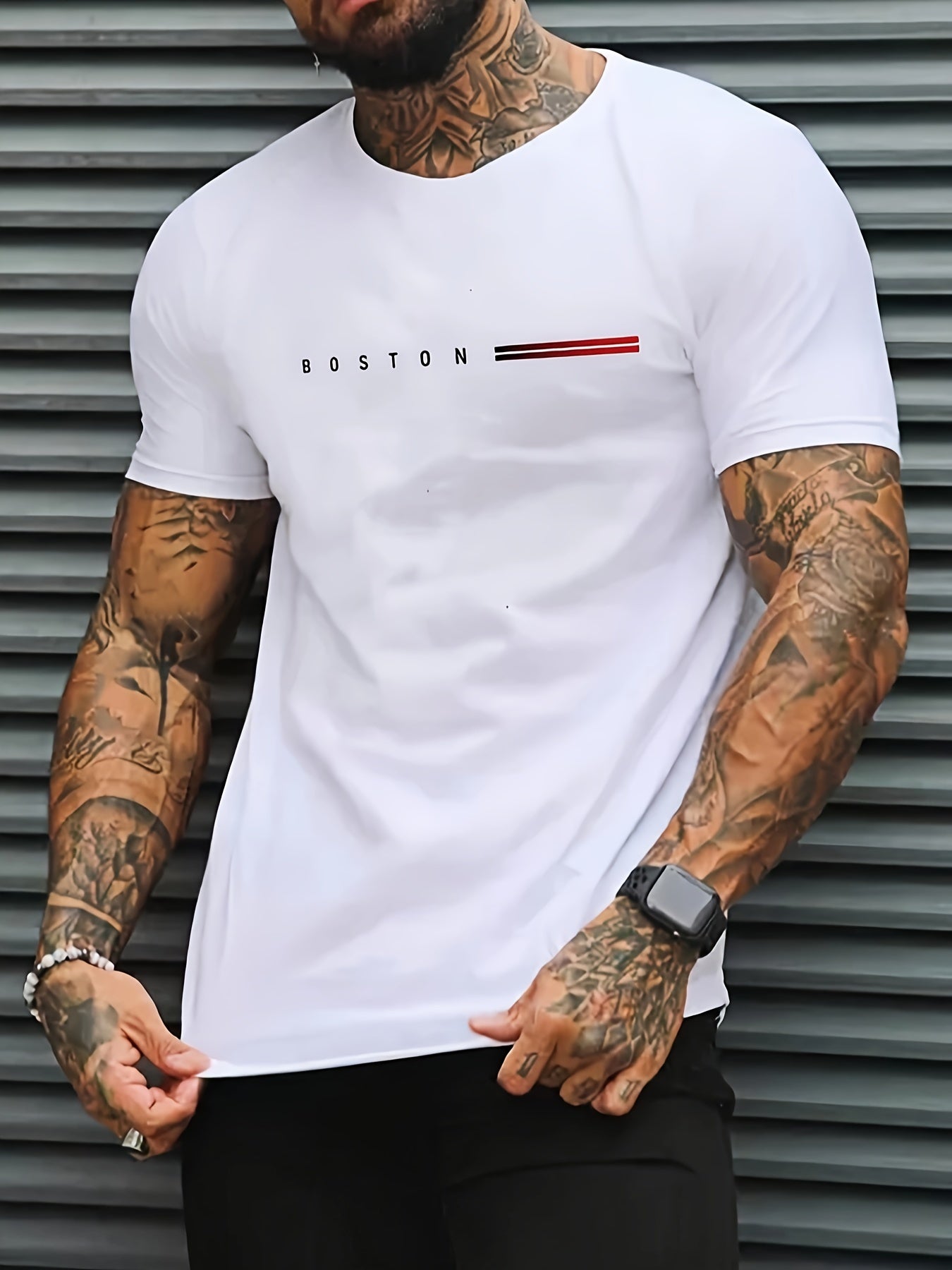 BOSTON | Men's Cotton T-Shirt