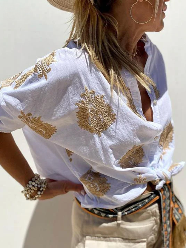 HEWAN | Blouse with print