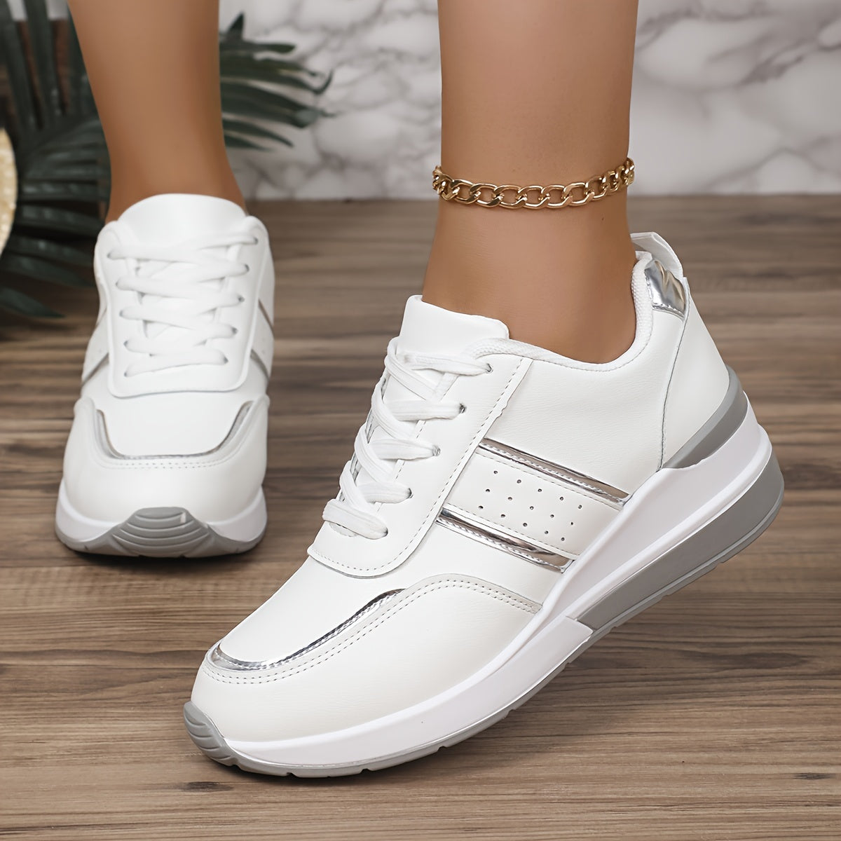 Low-top sneaker with soft sole