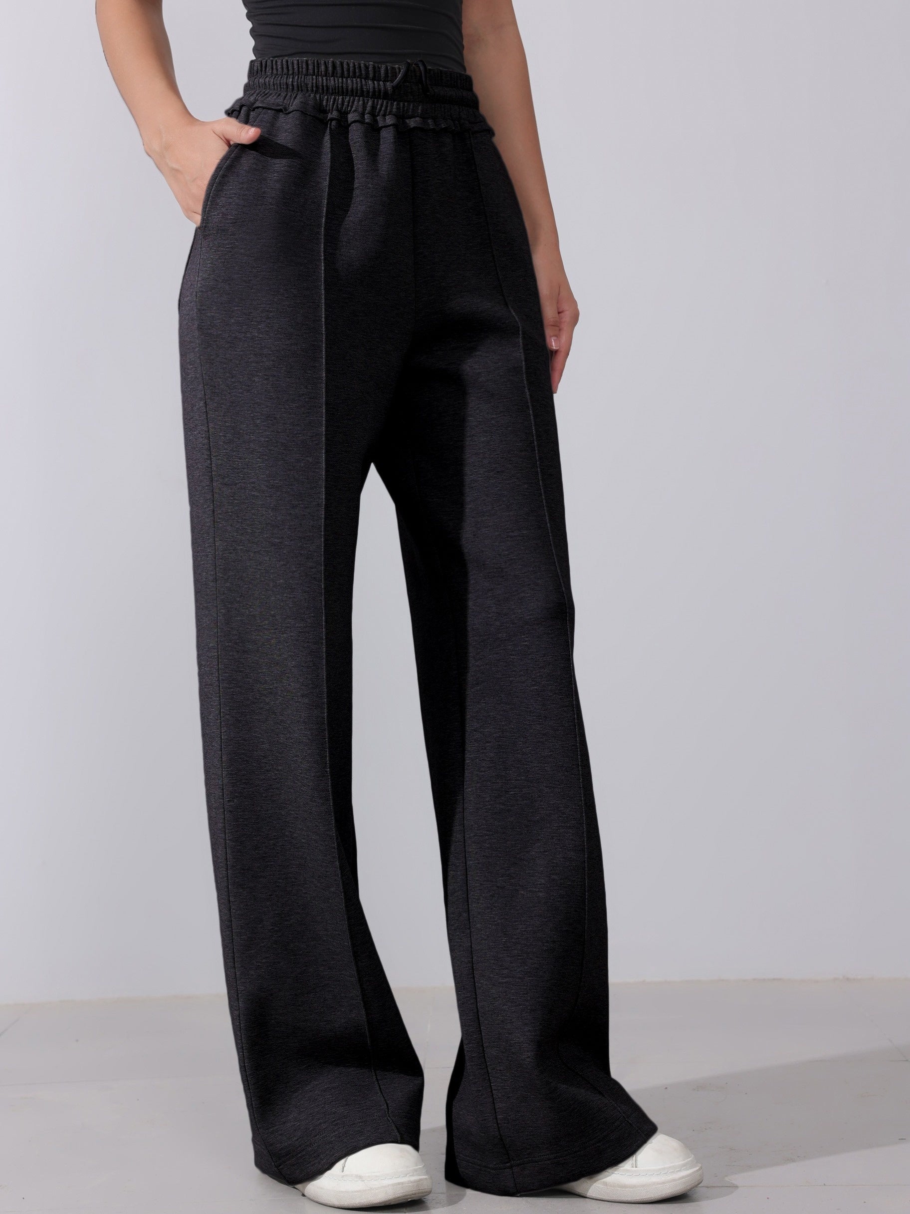 Casual Cotton Piping Trousers