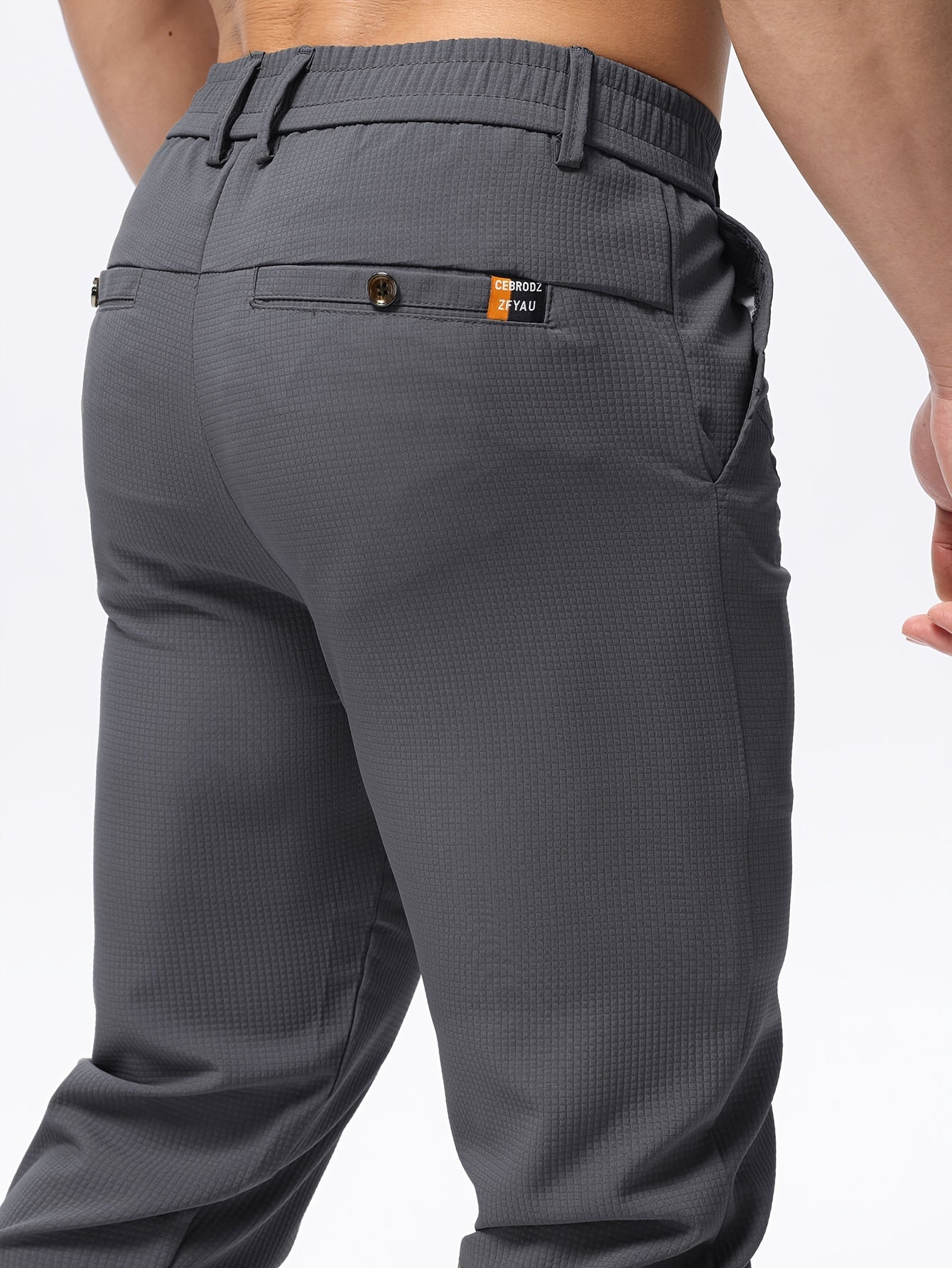 Slim fit trousers for men