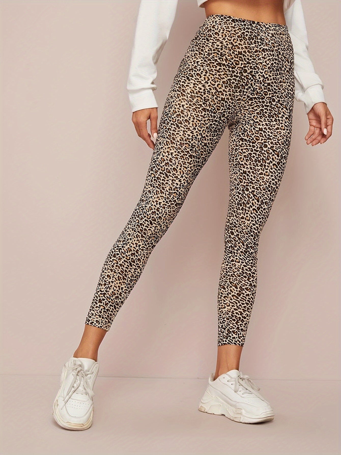 Leopard Print Skinny Leggings