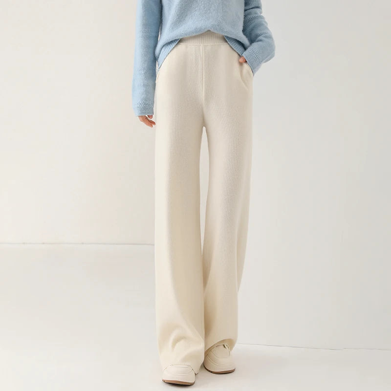 Palazzo Trousers made of wool