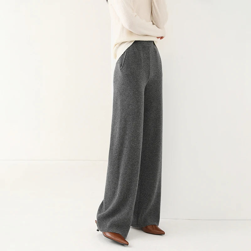 Palazzo Trousers made of wool