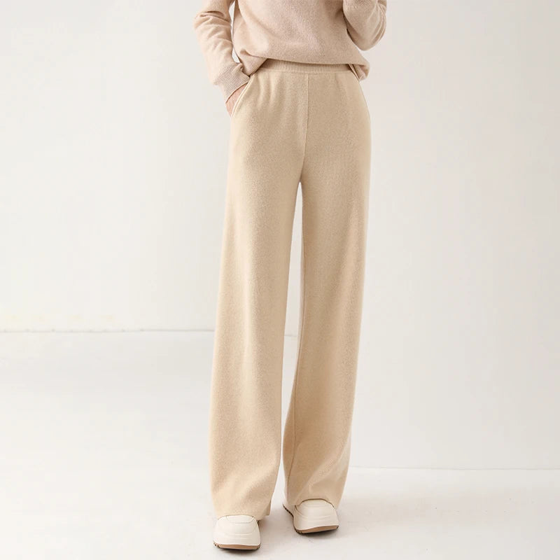 Palazzo Trousers made of wool