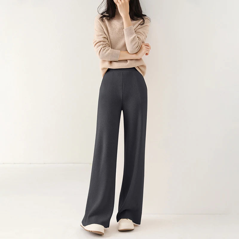 Palazzo Trousers made of wool