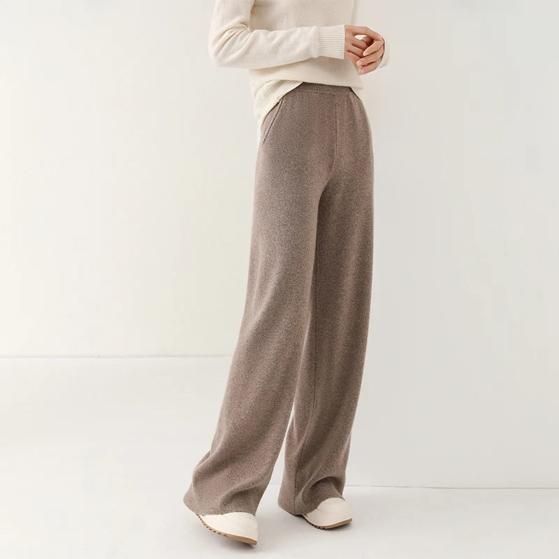 Palazzo Trousers made of wool