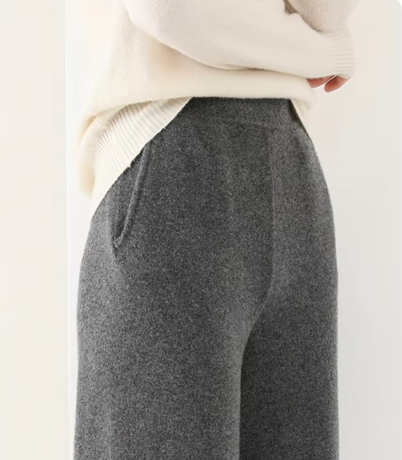 Palazzo Trousers made of wool