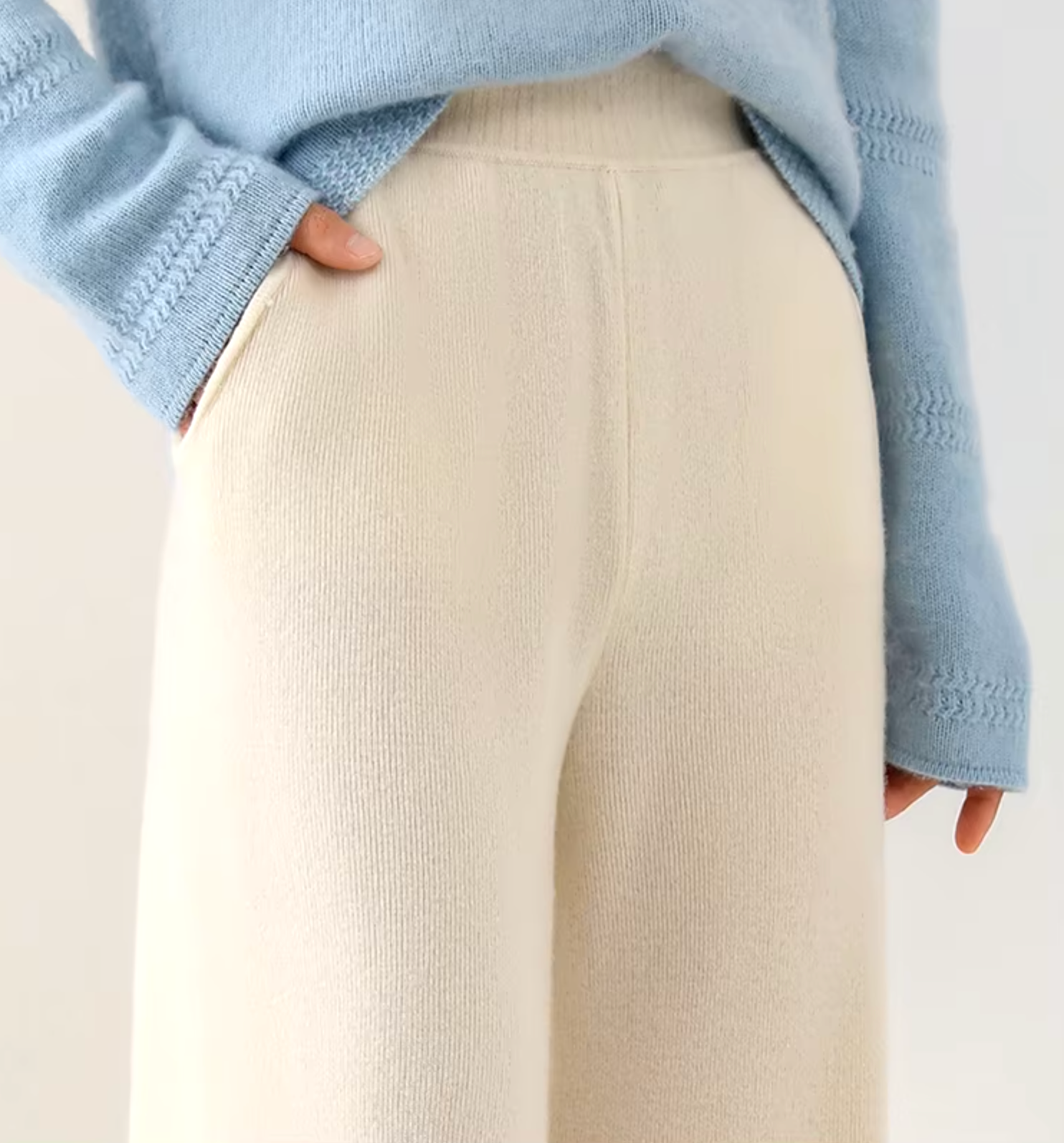 Palazzo Trousers made of wool