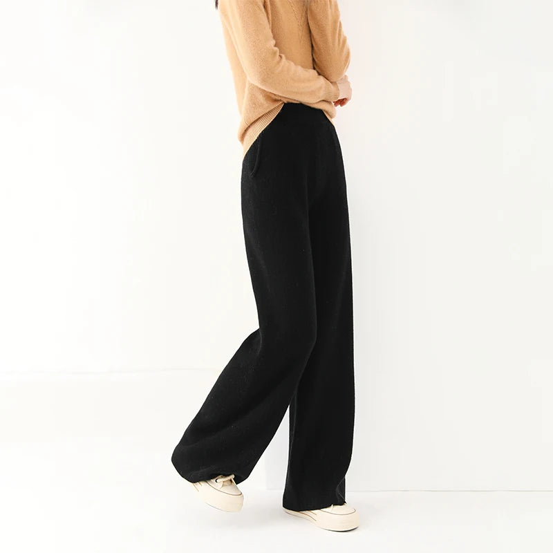 Palazzo Trousers made of wool