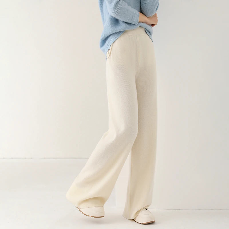 Palazzo Trousers made of wool