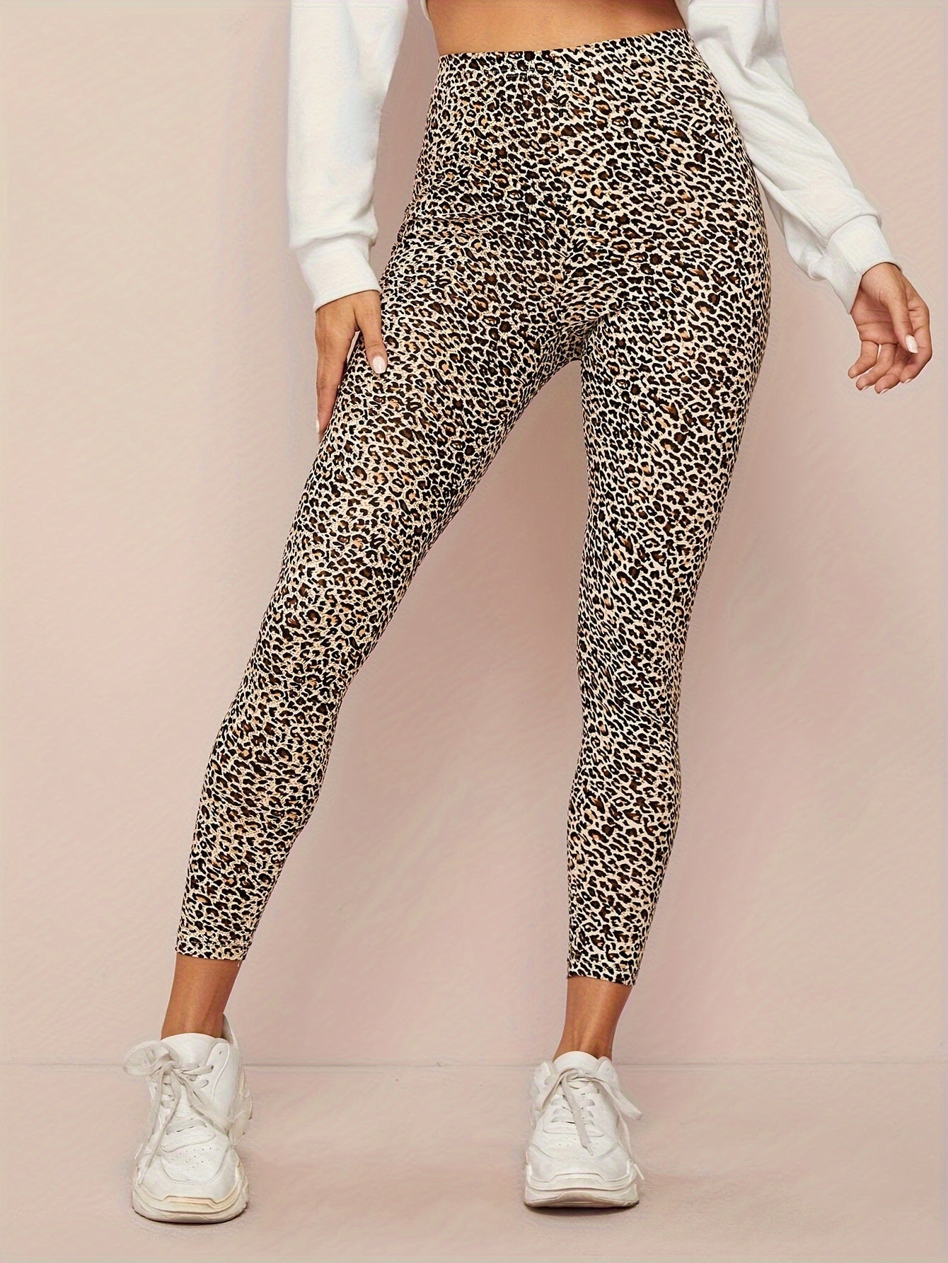 Leopard Print Skinny Leggings