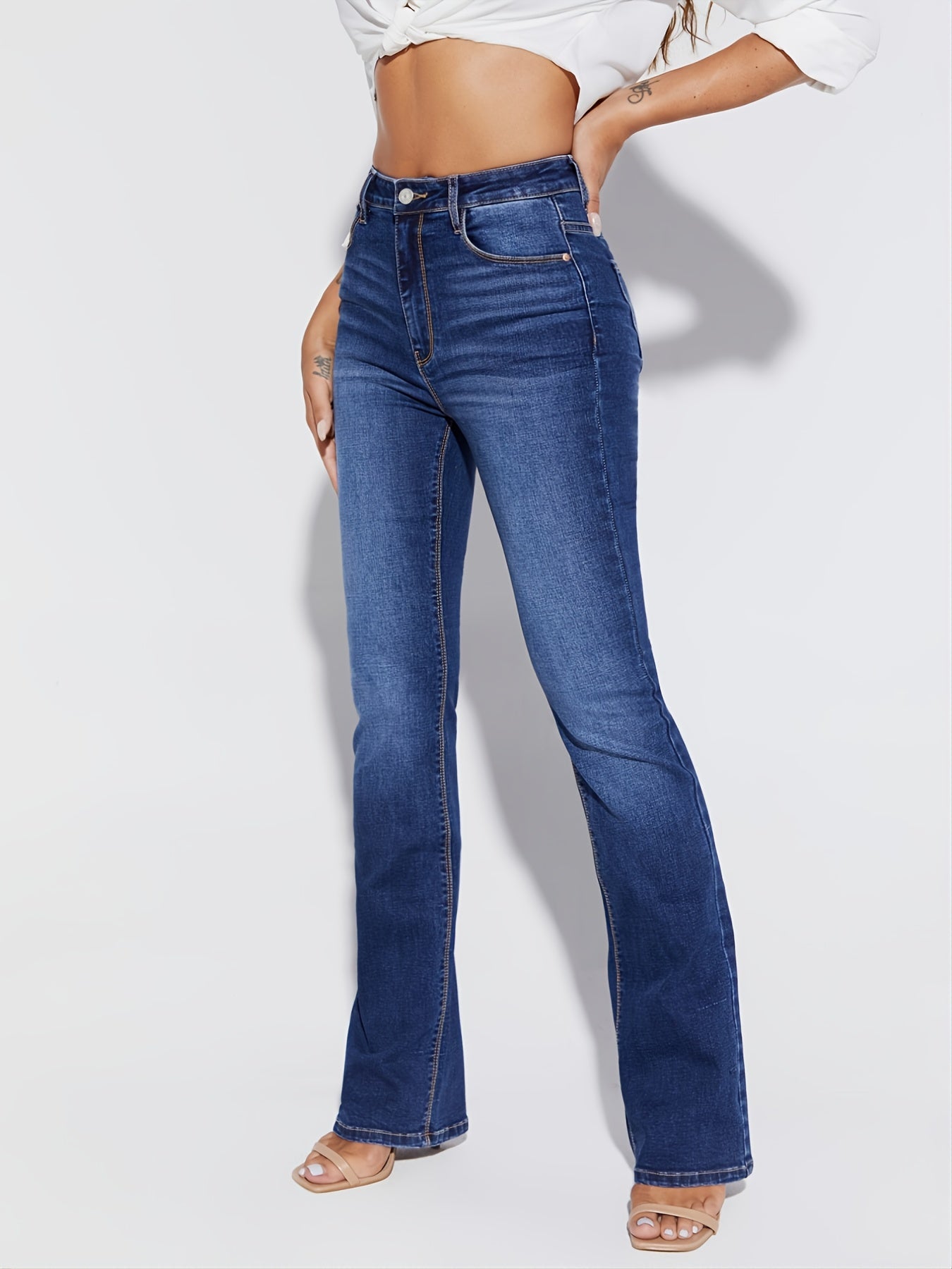 Casual Wide Leg Denim