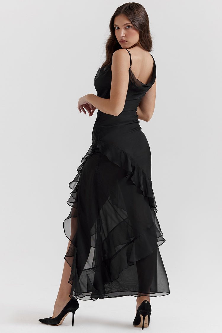 NOA | Elegant dress with ruffles