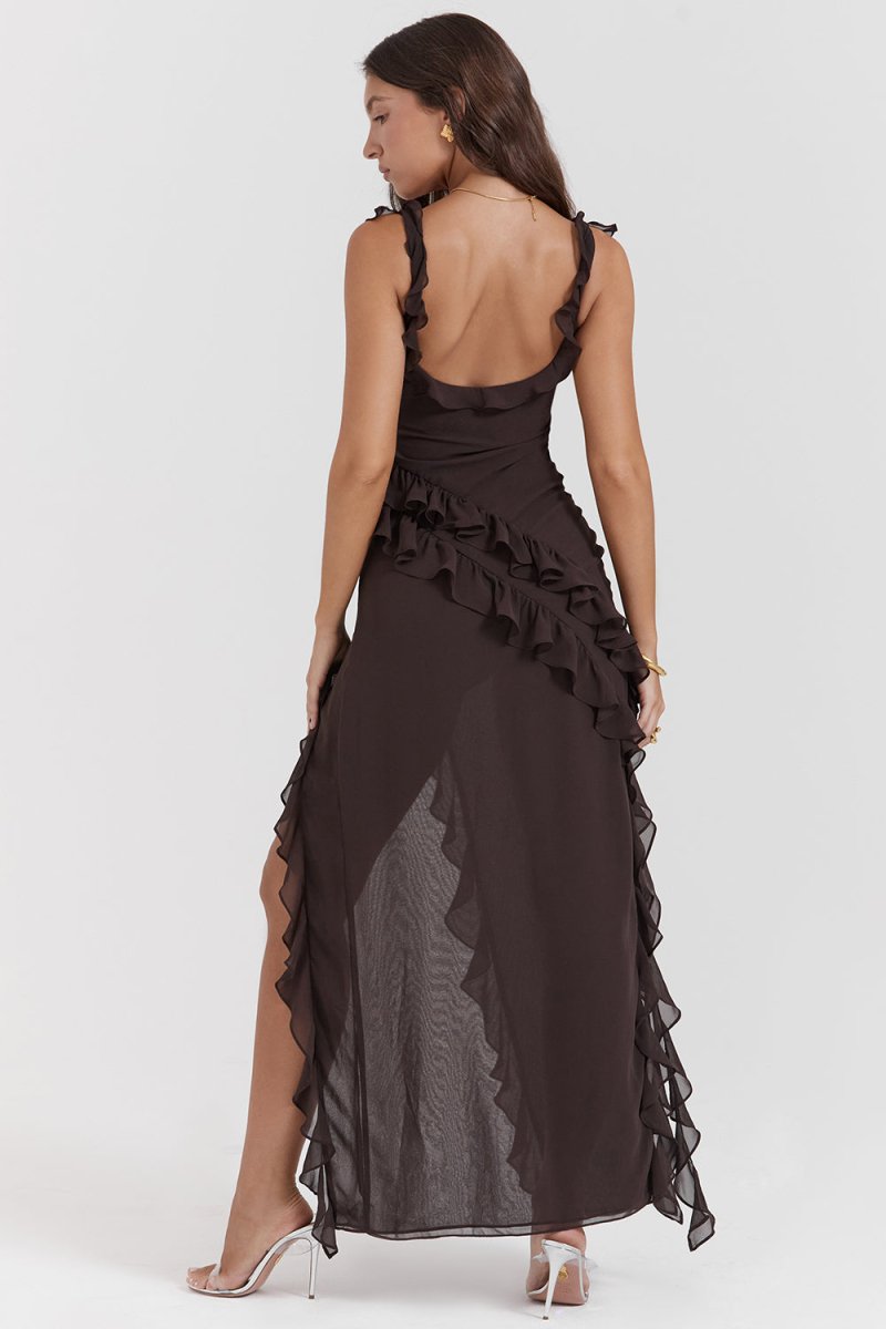 NOA | Elegant dress with ruffles