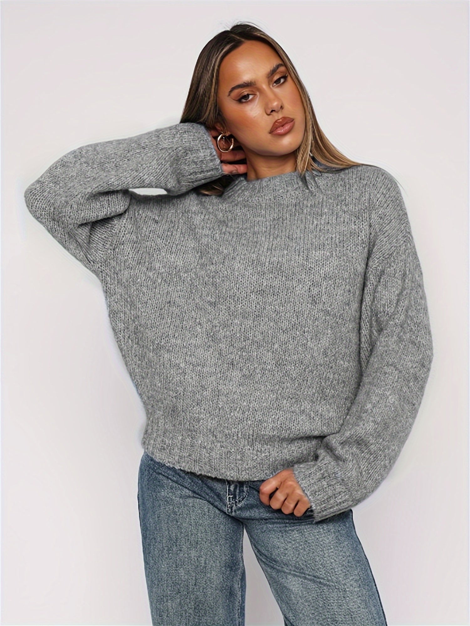 Casual turtleneck sweater for women